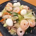 まめ39's cooksnap of when they made えびと春雨の中華炒め*うずら卵入り*.