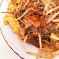 黒薔薇ゆみたん's cooksnap of when they made ガッツリ男子納得。豚コマともやしの炒め物.