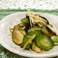 赤い電話's cooksnap of when they made ナスときゅうりの浅漬け風サラダ.