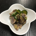 nagisa☆'s cooksnap of when they made 砂肝ときゅうりとなすの中華風.
