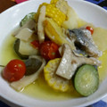 sachi1229's cooksnap of when they made 鯵とズッキーニ、とうもろこしのアヒージョ.