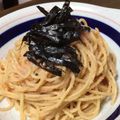 pochilala's cooksnap of when they made 材料3つでたらこスパ.
