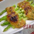 ＨＥＷＡ's cooksnap of when they made アスパラのごま味噌ねぎマヨ焼き.