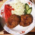 ラムネ。's cooksnap of when they made たっぷりキャベツの合挽き肉のメンチカツ.