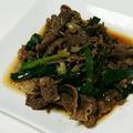 rie0x0's cooksnap of when they made 定食屋 牛肉とニラ炒め.