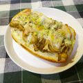 yasutonton's cooksnap of when they made そのまま舞茸トースト.