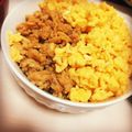 komugiko4's cooksnap of when they made ズボラ！琺瑯保存容器で直接！鶏そぼろ♡.