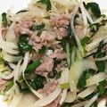 ♡てらまゆ♡'s cooksnap of when they made 簡単☆豚バラもやしにら炒め.