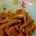 うみぽちょ's cooksnap of when they made にんじんの味噌ごま蒸し.