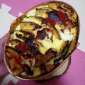 クックNKK24L☆'s cooksnap of when they made クリチをのせて☆肉味噌と卵の南瓜グラタン.