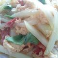 ☆にゃん丸☆'s cooksnap of when they made 安い簡単ヘルシー♪青パパイヤトマト卵炒め.