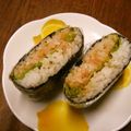 よよっち♪'s cooksnap of when they made 明太マヨレタスのおにぎらず.
