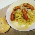 ねこたろうhappy's cooksnap of when they made ザワークラウト風キャベツの煮込み.