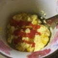Akash1's cooksnap of when they made レンジでオムレツ？玉子焼き？.