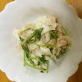 ✿春紫苑✿'s cooksnap of when they made 簡単☆豆苗と大根とツナのマヨポンサラダ.