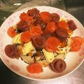 スマイルチェリー's cooksnap of when they made 簡単☆お寿司ケーキ☆.