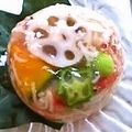 totomamato's cooksnap of when they made ＊素麺のゼリー寄せ②(花椎茸＆エビ)＊.