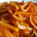 クック64OY6U☆'s cooksnap of when they made じゃがいも&玉ねぎ&ちくわケチャップ炒め.