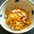 クックL8U9HI☆'s cooksnap of when they made 【離乳食 中期】かぼちゃのそぼろ煮.