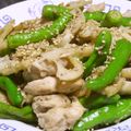 Rick_t's cooksnap of when they made 簡単:獅子唐と鶏肉のれんこん炒め♬.