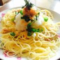 sbx2tm3's cooksnap of when they made 鮭フレークとおろし納豆のスパゲッティー.