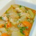 あかりのパパ's cooksnap of when they made 冬瓜と鶏肉の中華スープ煮.