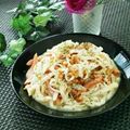 Dellaたん's cooksnap of when they made 【糖質0g麺】きゃべつと納豆の梅干ソース.