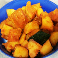 いわのすけ's cooksnap of when they made 簡単10分!!南瓜とじゃがいもの煮物.