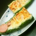 MIMI nesan's cooksnap of when they made 納豆・キムチ・チーズ乗せゴーヤボート.