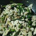 kimi4desu's cooksnap of when they made 豚肉とれんこんと空芯菜炒め☆.