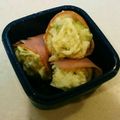 ぽんこ♡'s cooksnap of when they made ハムカップdeくるポテサラ巻き＊キャラ弁.