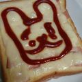 ぽぴぽぴ's cooksnap of when they made ２０１１年お正月に♡うさぎさんトースト.