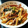 まなみぽ's cooksnap of when they made 小松菜と豚肉の中華炒め♡　丼にも♪.