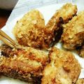 ♡大臣と姫達のママ♡'s cooksnap of when they made ハムカツならぬ焼豚カツ*ちょい厚.