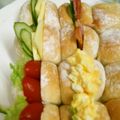 ねこつぐら's cooksnap of when they made 米粉ちぎりパンのサンドイッチ 運動会.
