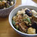 サオリ's cooksnap of when they made ナスとピーマンと豆腐の味噌煮丼.