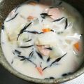 どらど～ら's cooksnap of when they made 白菜とひじきの和風ミルクスープ.