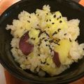 yunatan1211's cooksnap of when they made さつま芋の簡単炊き込みごはん.