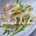 yukiはぴ's cooksnap of when they made カニカマ・キュウリ・ネギのナムルちゃん♪.