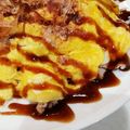 saku_ra4's cooksnap of when they made 簡単♫美味しい！お好み焼風もやしオムレツ.