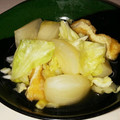 miniまむ♡'s cooksnap of when they made かぶと油揚げとキャベツの煮物.