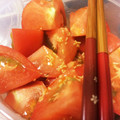 自炊で健康と節約を's cooksnap of when they made 簡単さっぱりおつまみ♡トマトのナムル.