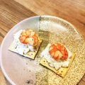 二角形's cooksnap of when they made 海老と林檎のクリームチーズ和えレモン風味.