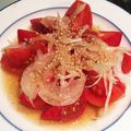 たなかno's cooksnap of when they made トマトのうま汁と玉ねぎスライスのサラダ.