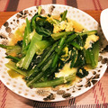 yuka119's cooksnap of when they made 副菜にも！お弁当にも！小松菜とたまご炒め.