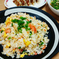 赤きんぎょ16's cooksnap of when they made 安い瓶の鮭の粗ほぐしでOK.