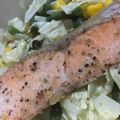 ALOHAnon's cooksnap of when they made レンジで簡単！鮭ととうもろこしの洋風炒め.