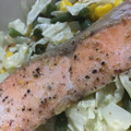 ALOHAnon's cooksnap of when they made レンジで簡単！鮭ととうもろこしの洋風炒め.