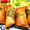 あちゃママ♡'s cooksnap of when they made 大好きキムチ入り☆ささみのチーズ春巻き.