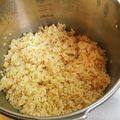 おまめちゃん♥️'s cooksnap of when they made 圧力鍋使用☆粉寒天入り.玄米ご飯.